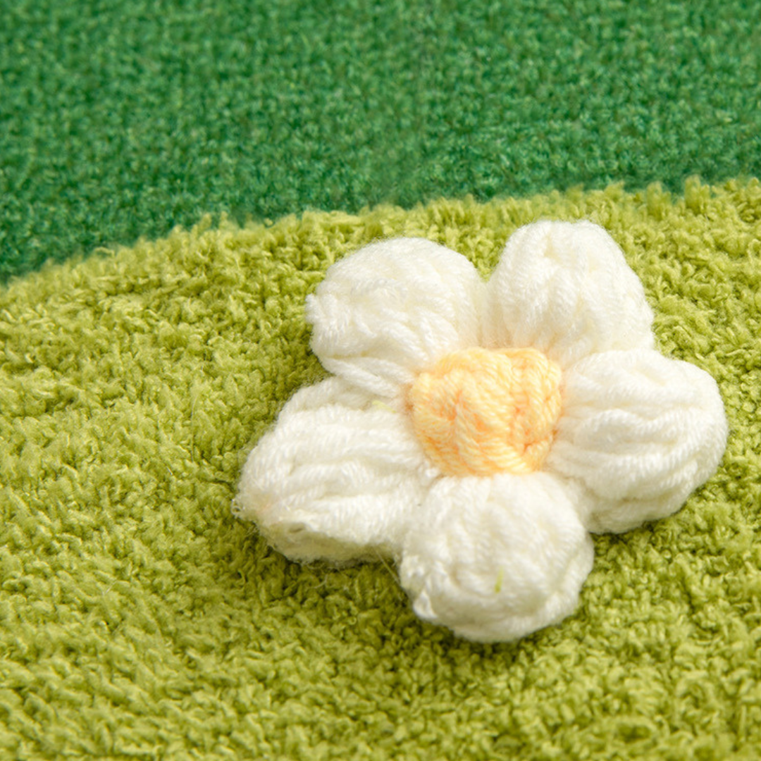 Green and Floral Scratching Mat