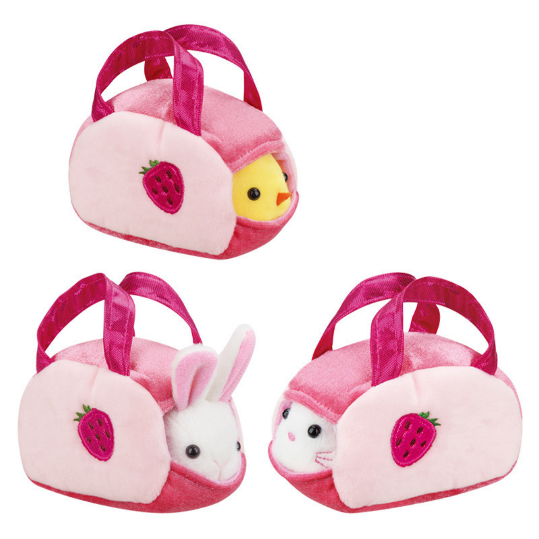 Animal à sonorité inductive avec jouet nid portable pour les enfants de 2 à 4 ans