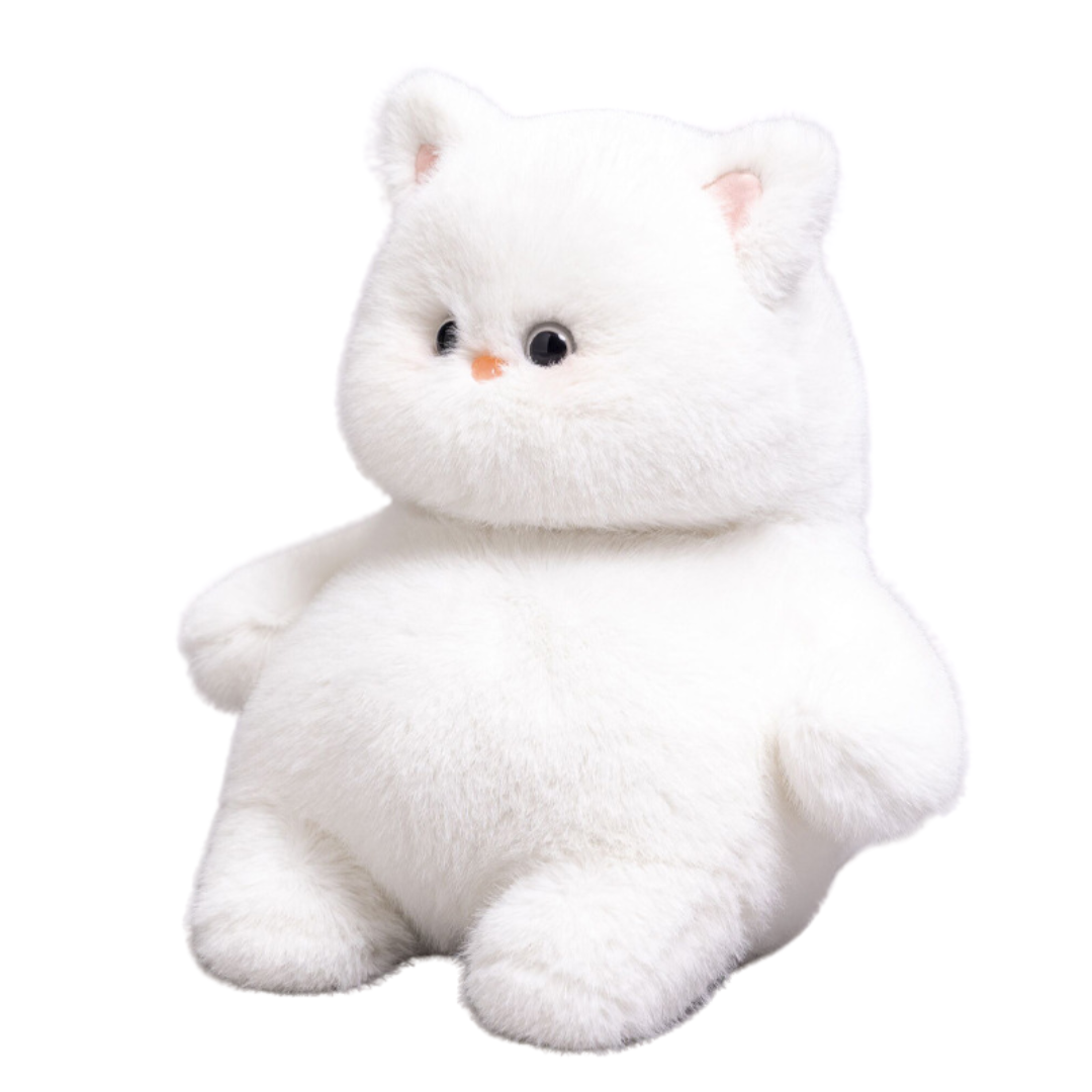 Peluche gros chat moelleux assis 13,7 pouces