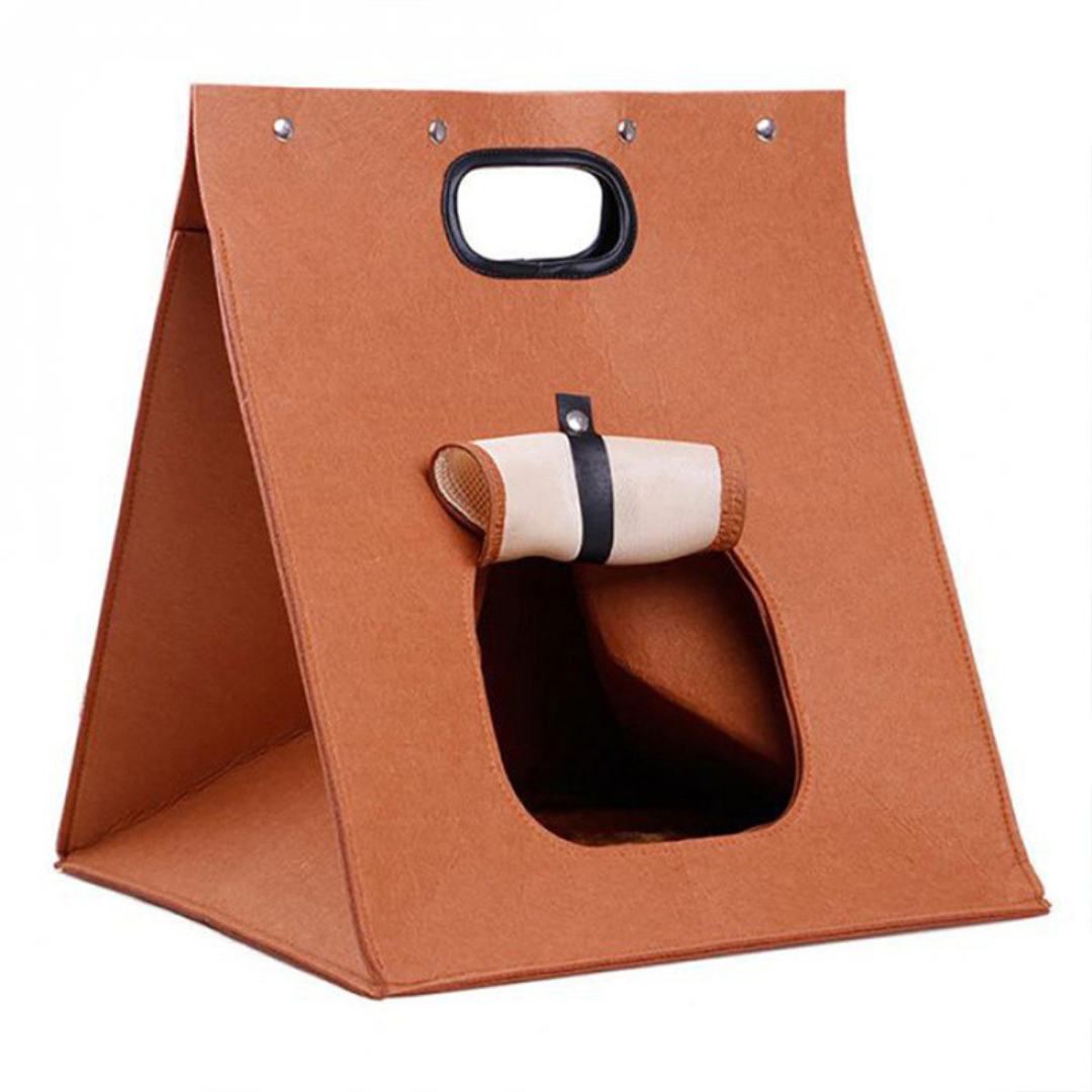 2 in 1 Portable Cat Carrier Felt Bag Briefcase