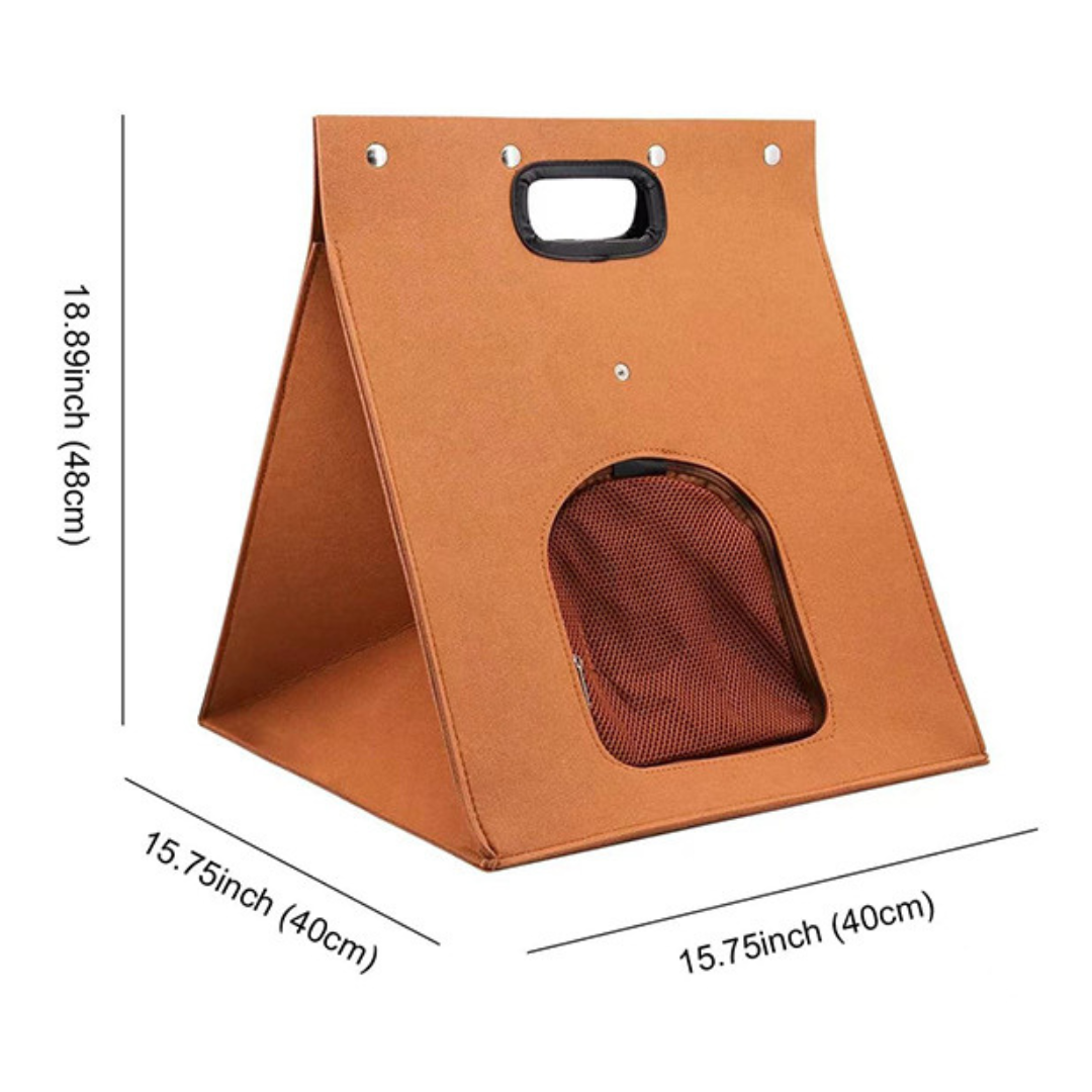 2 in 1 Portable Cat Carrier Felt Bag Briefcase