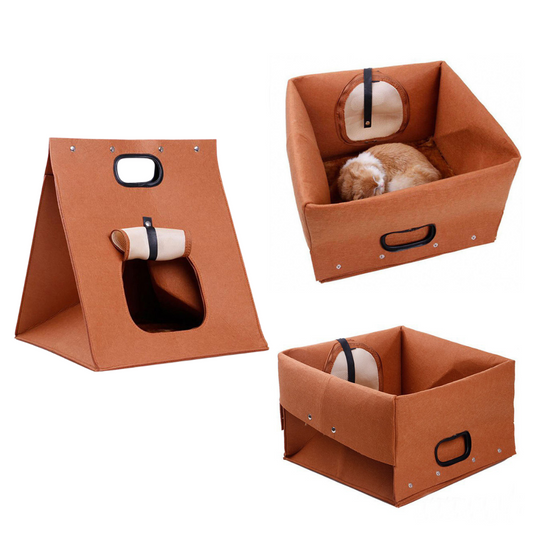 2 in 1 Portable Cat Carrier Felt Bag Briefcase