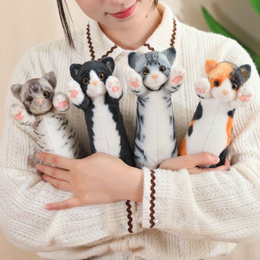 Lucky Standing Cat Stuffed Animal Plushie
