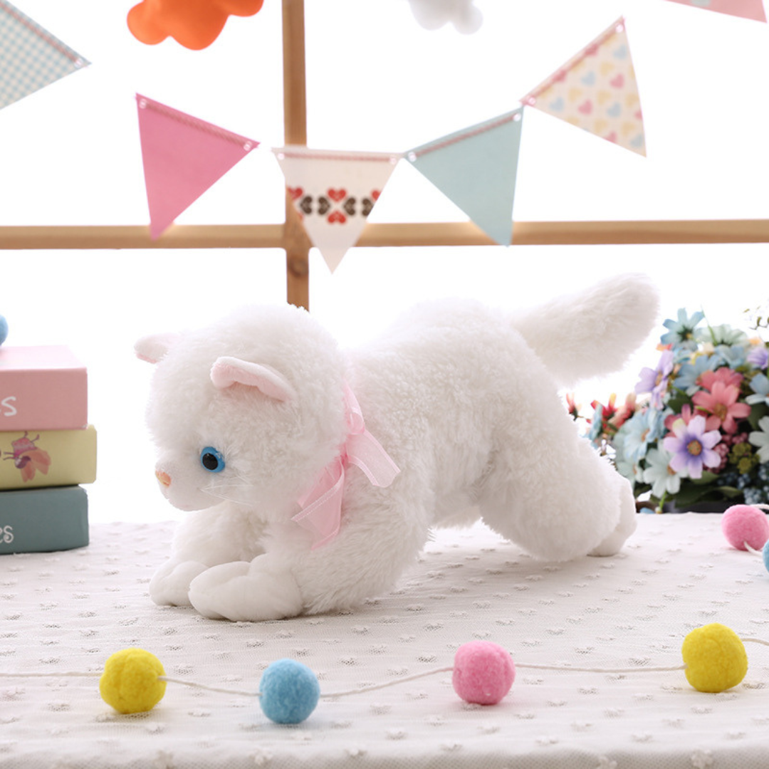 Animal en peluche chat 40 cm / 15,7 pouces - 6 types