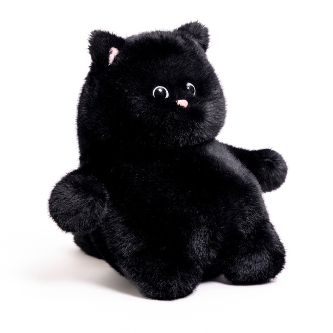 Peluche gros chat moelleux assis 13,7 pouces