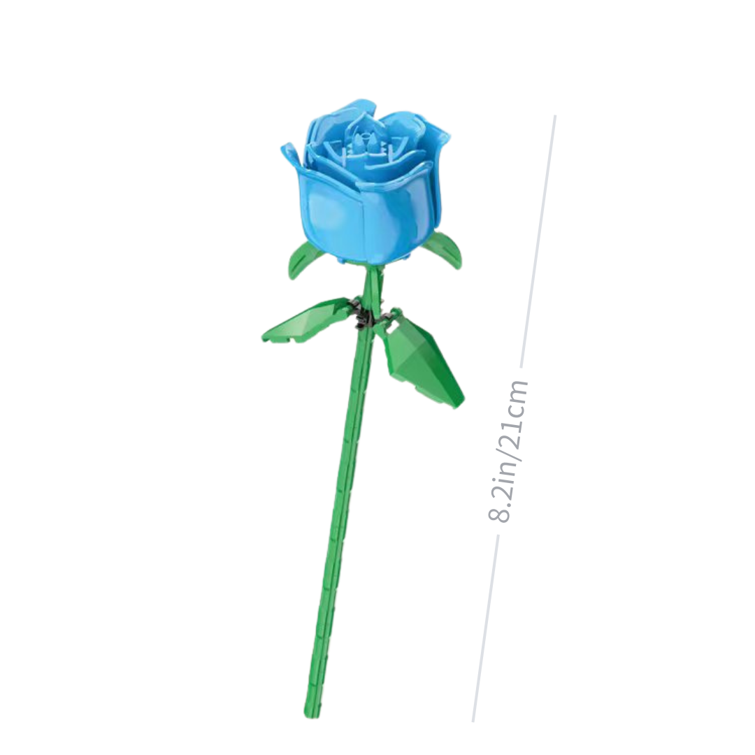 Blocs de construction de fleurs roses de 8 pouces