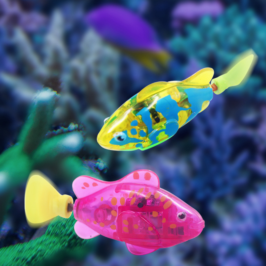 Poisson nageur électronique (couleur aléatoire)