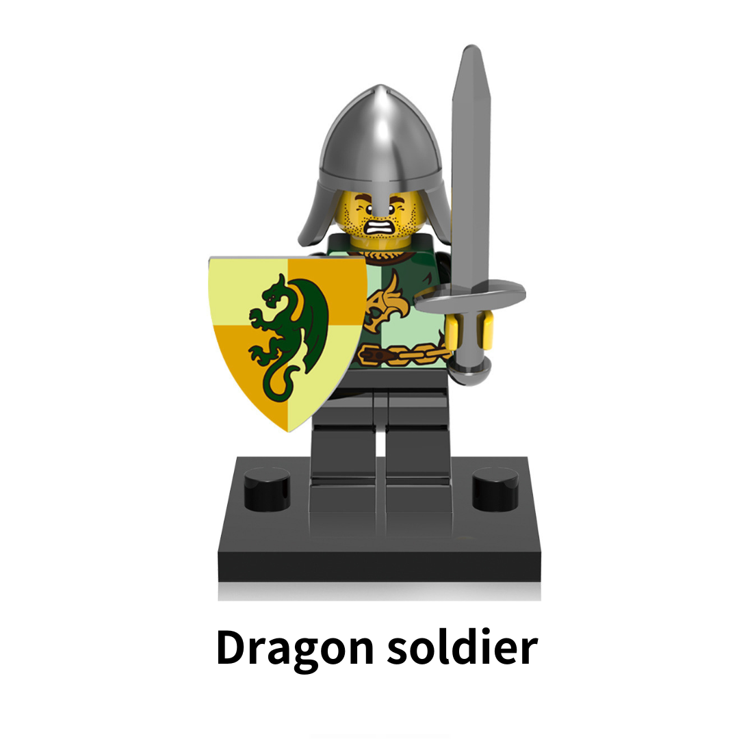 Figurines de blocs de construction de la série Roman Spartan 1,7"