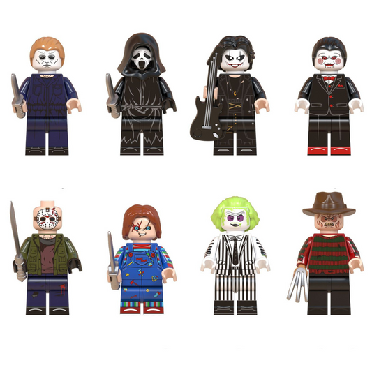 Série Halloween de blocs de construction de figurines d'horreur 1,7"