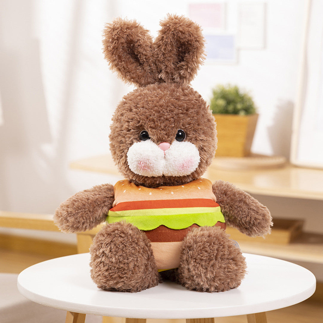 Peluche Lapin Toast et Hamburger