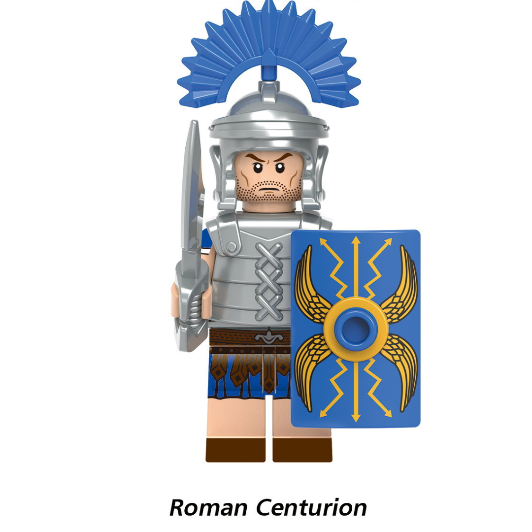 Figurines de blocs de construction de la série Roman Spartan 1,7"