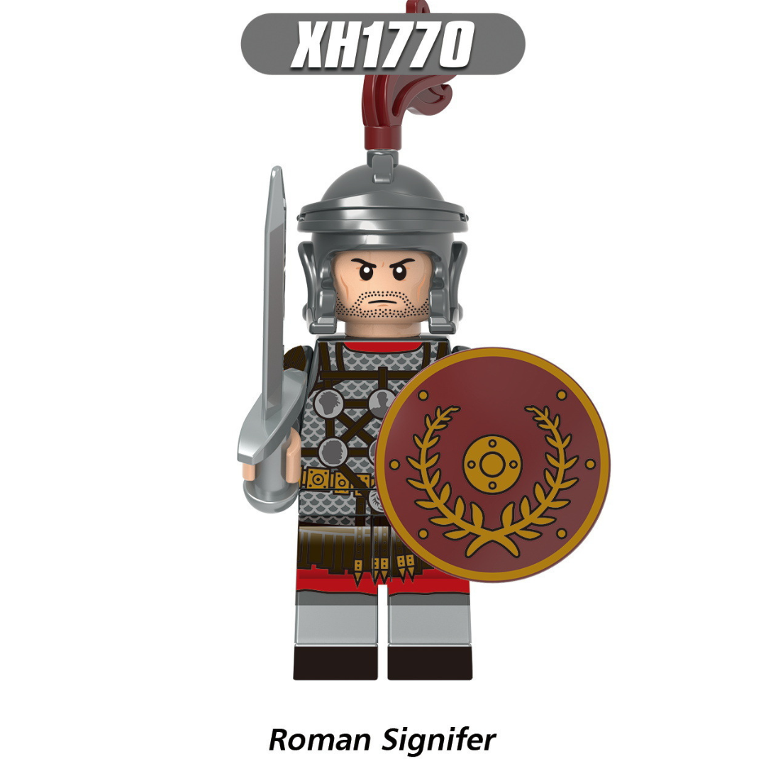 Figurines de blocs de construction de la série Roman Spartan 1,7"