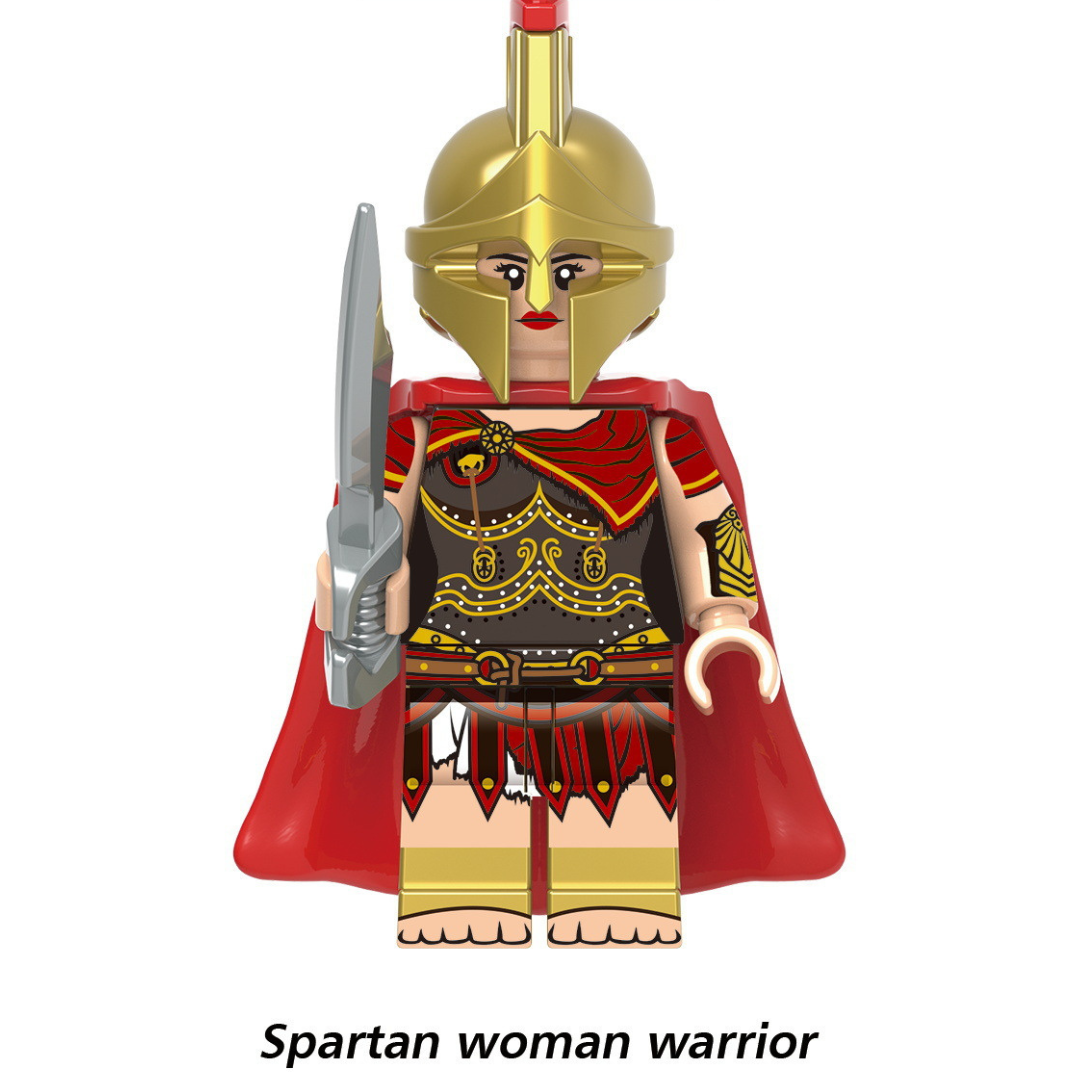 Figurines de blocs de construction de la série Roman Spartan 1,7"