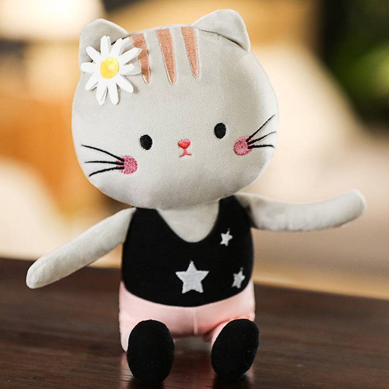 Poupée en peluche Yoga Cat Girl 13,7 pouces